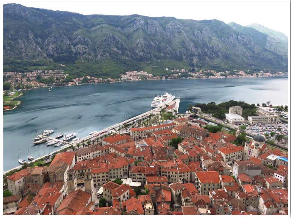 Kotor City Walls View of Kotor Harbour