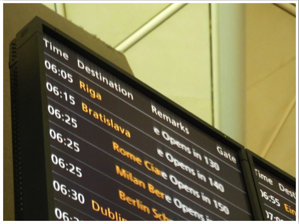 Airport Departure Board