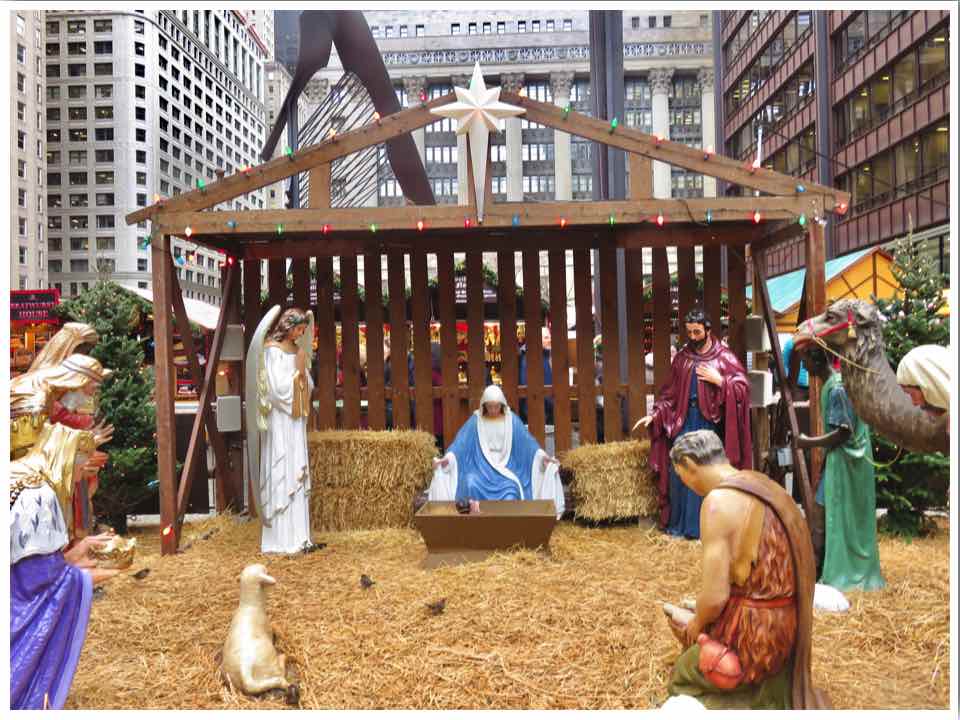 Christkindlmarket Nativity Scene Chicago