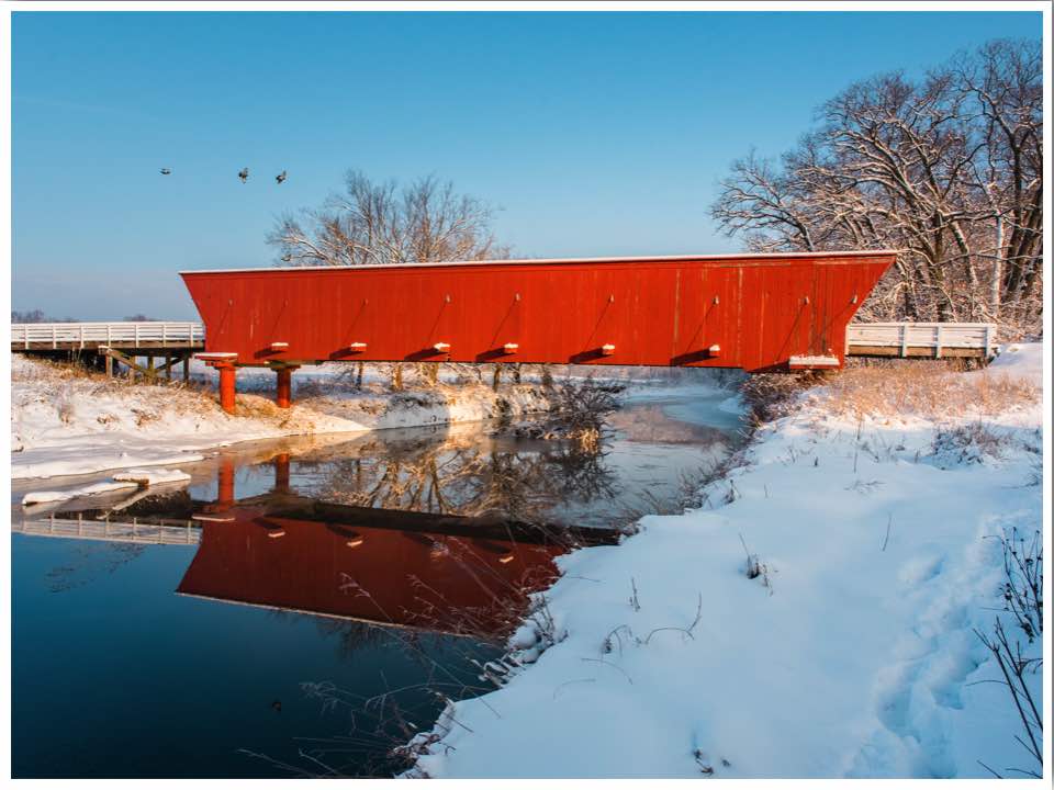 Hogback Bridge in Winterset Iowa photo credit Teddi Yaeger