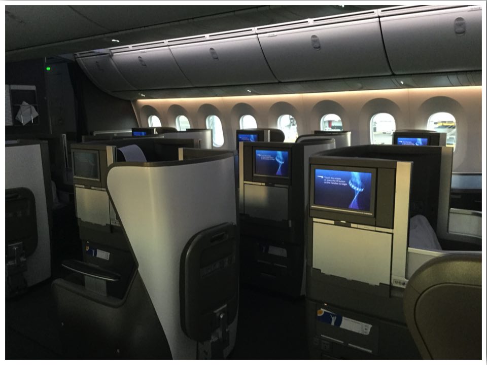 British Airways Club World Cabin Dreamliner