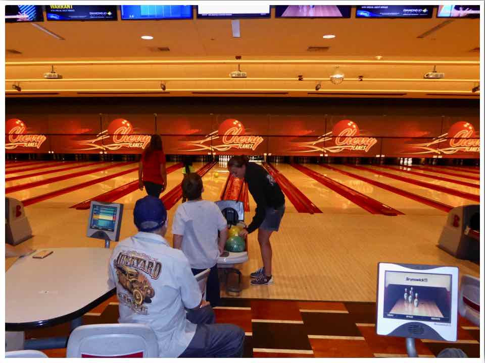 Cherry Lanes Bowling at Diamond Jo Casino Dubuque Iowa
