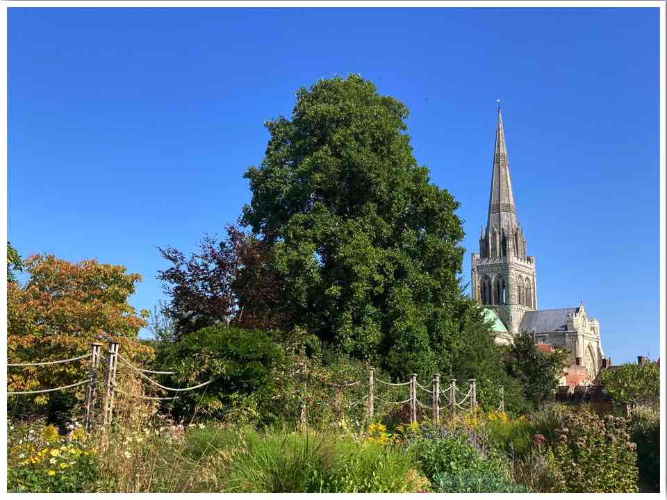 Chichester Cathedral and gardens