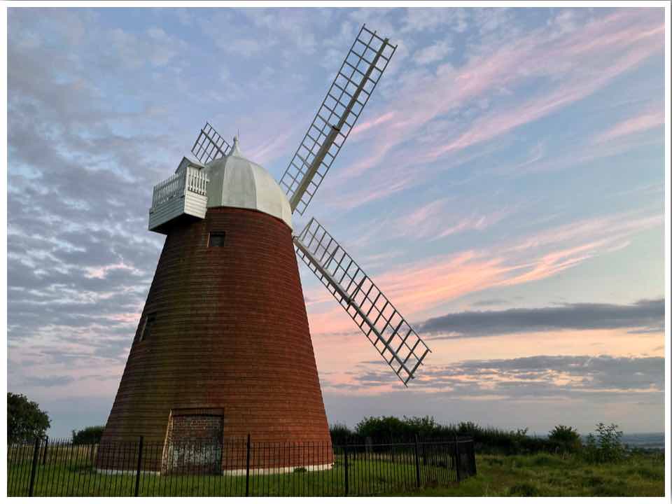 Halnaker Windmill at sunset
