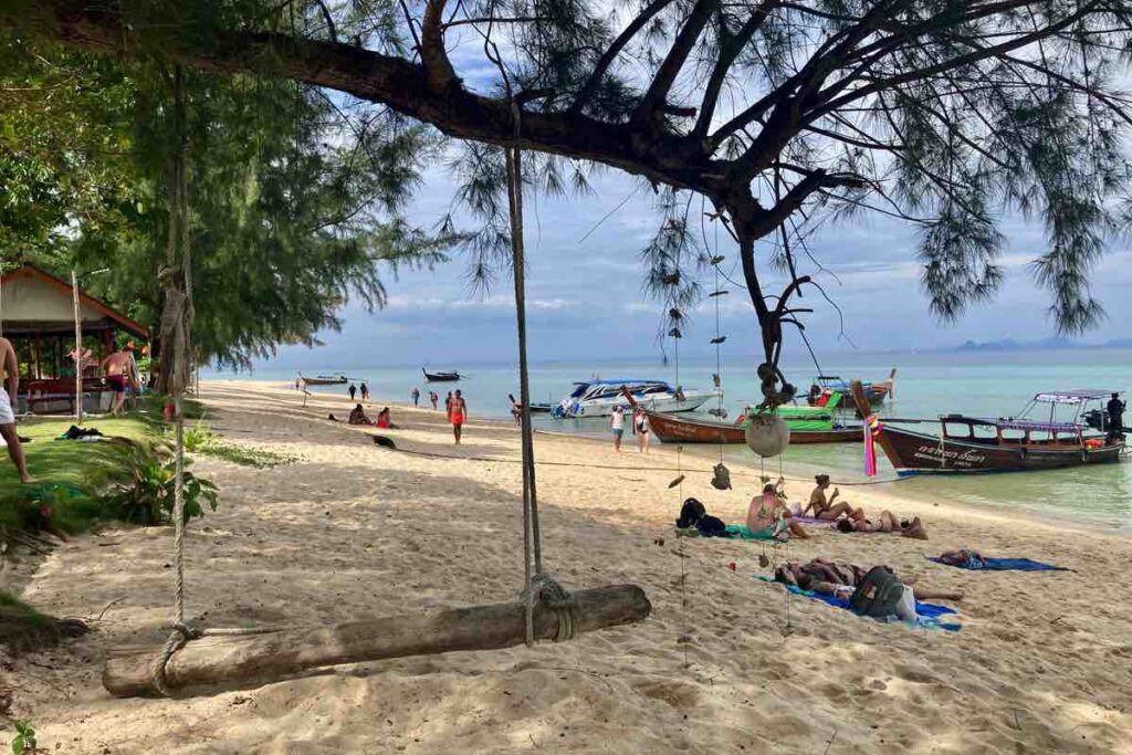 Koh Ngai Beach swing
