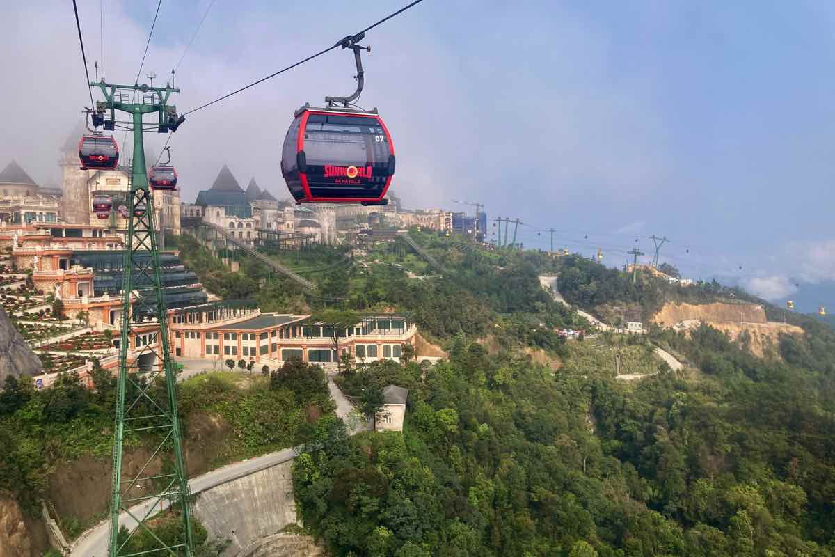 Cable cars at Ba Na Hills Vietnam