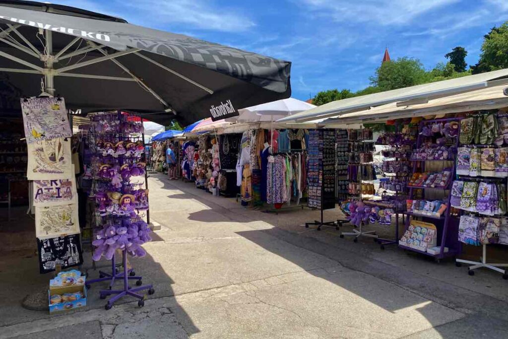 Trogir Market souvenirs