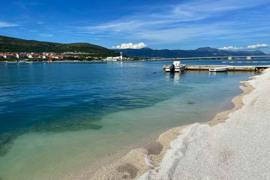 Trogir public beach